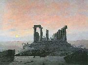 Caspar David Friedrich Der Tempel der Juno in Agrigent) oil painting